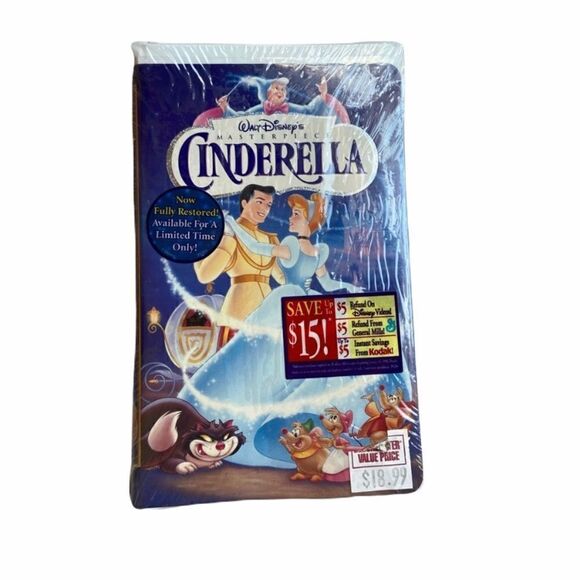 NWT original Cinderella Collectors VHS tape - Picture 1 of 3